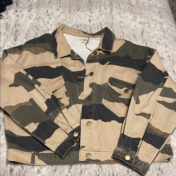 Jackets & Blazers - Camp jean jacket